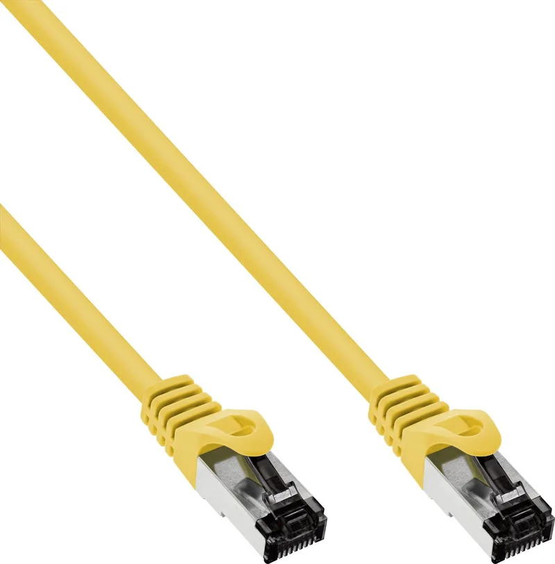 S/FTP CAT8.1 40 Gigabit netwerkkabel / LSZH - 7,5 meter von InLine in Gelb – Produktfoto