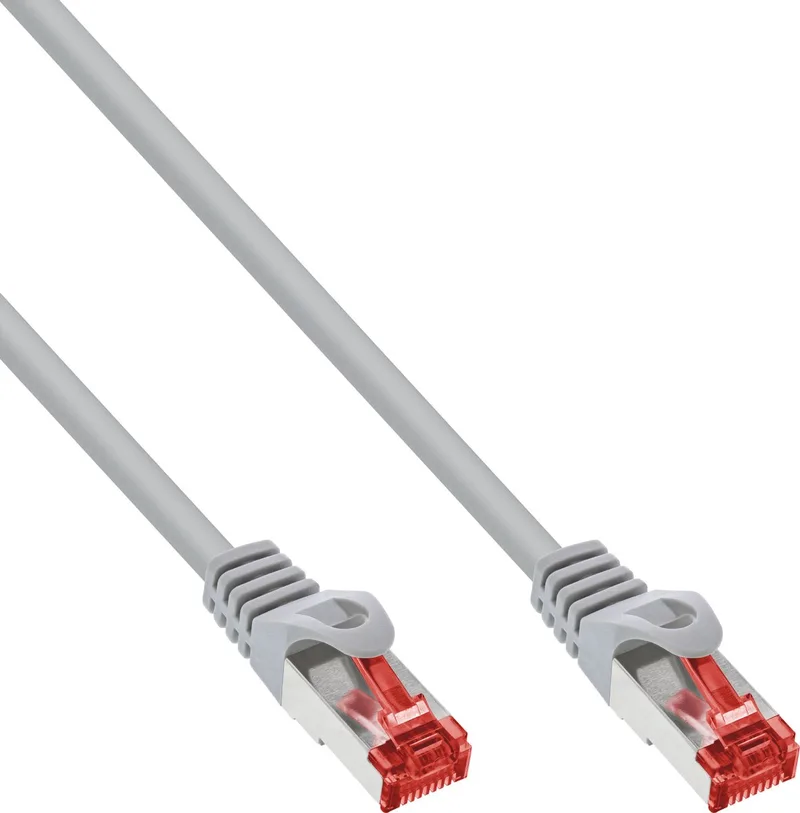 S/FTP netwerkkabel - CAT6 - 7,5 meter fra InLine i Grå – produktbillede