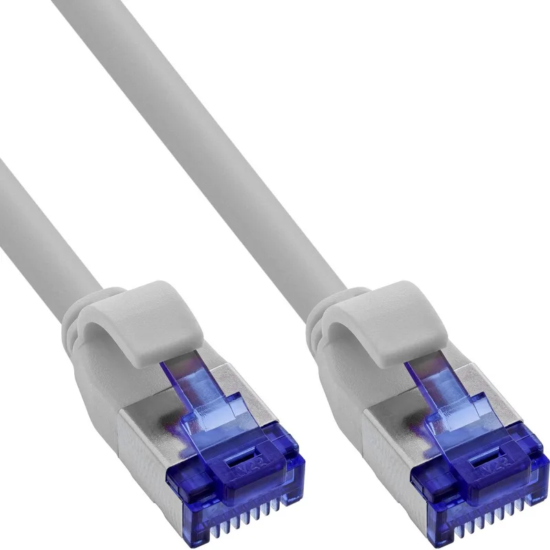 SFTP CAT6a slimline flexibele netwerkkabel | TPE LSZH | 1 meter från InLine i Grå – produktbild