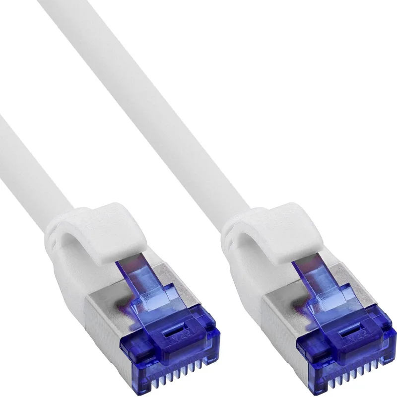 SFTP CAT6a slimline flexibele netwerkkabel | TPE LSZH | 10 meter van InLine in Wit – productfoto