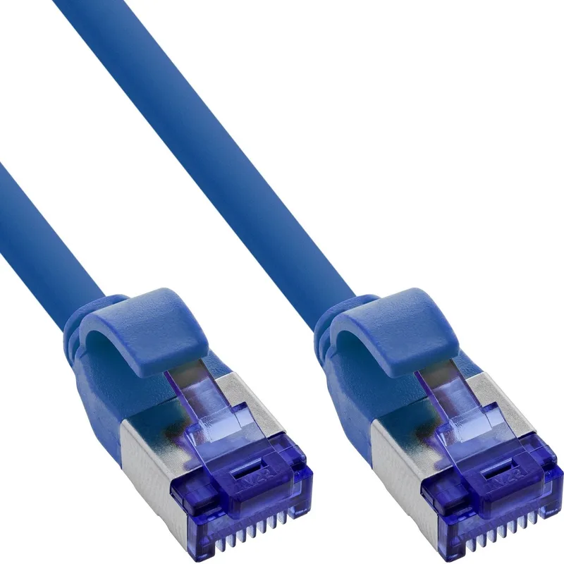 SFTP CAT6a slimline flexibele netwerkkabel | TPE LSZH | 3 meter de InLine en Bleu – photo produit