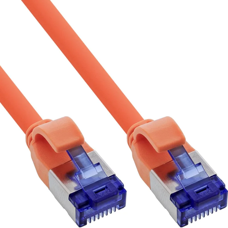 SFTP CAT6a slimline flexibele netwerkkabel | TPE LSZH | 7 meter van InLine in Oranje – productfoto