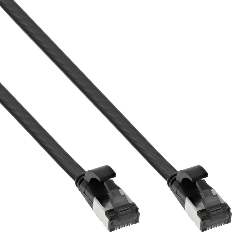 U/FTP CAT8.1 40 Gigabit platte netwerkkabel met TPE mantel / LSZH - 3 meter de InLine en Noir – photo produit