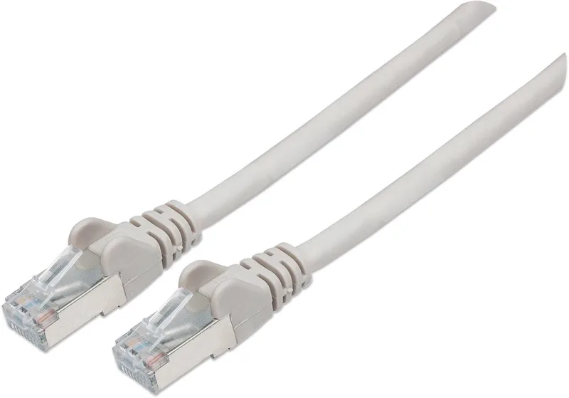 Intellinet - 317177 - netwerkkabel - 7,5 m - Cat6a - S/FTP (S-STP) från Intellinet i Grå – produktbild