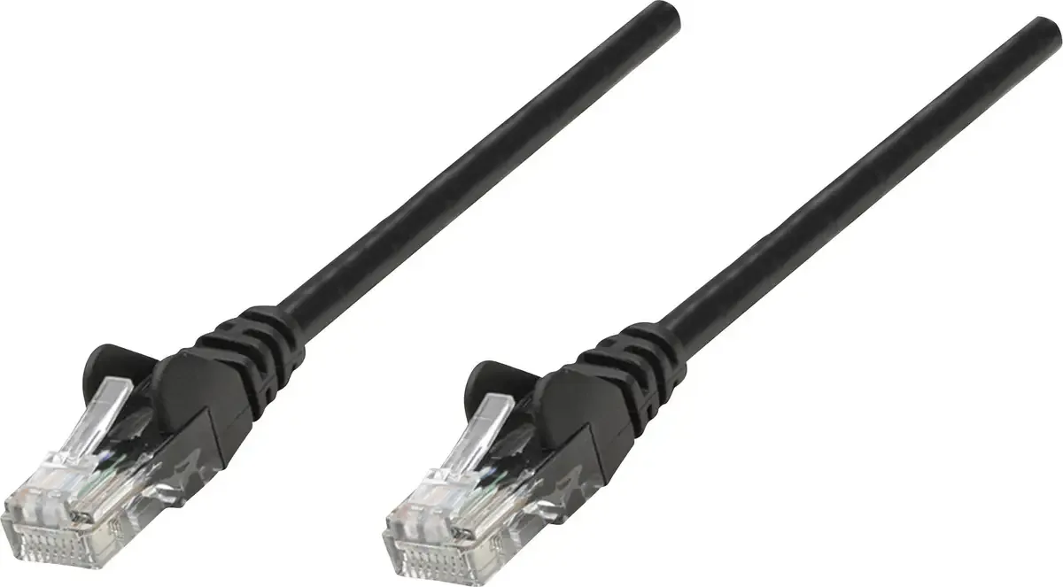 Intellinet 320740 RJ45 Netwerkkabel, patchkabel CAT 5e U/UTP 1.00 m 1 stuk(s) van Intellinet in Zwart – productfoto