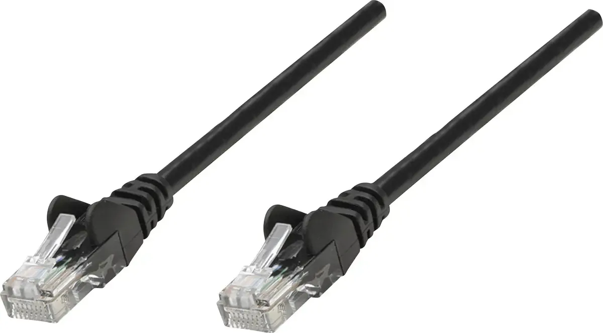 Intellinet 320764 RJ45 Netwerkkabel, patchkabel CAT 5e U/UTP 3.00 m 1 stuk(s) by Intellinet in Black – product photo