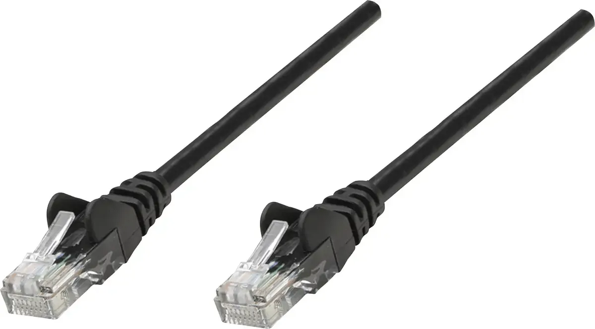 Intellinet 342049 RJ45 Netwerkkabel, patchkabel CAT 6 U/UTP 1.00 m 1 stuk(s) van Intellinet in Zwart – productfoto