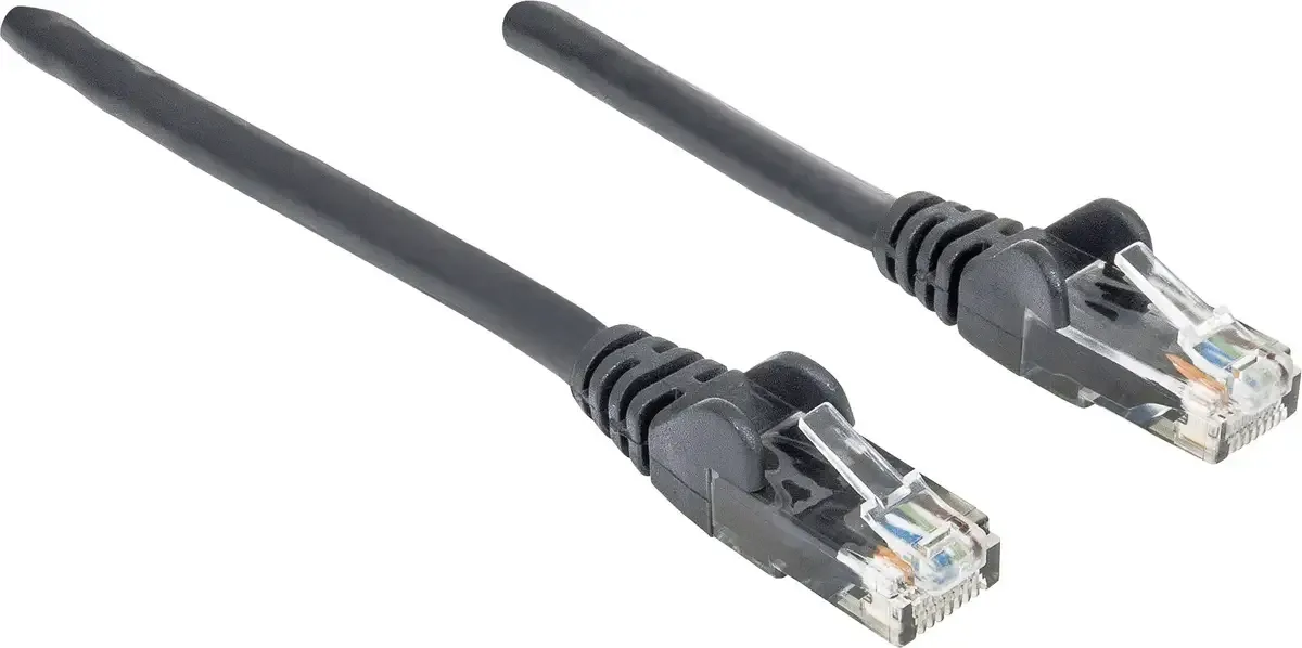 Patchkabel RJ45 U/UTP Cat6 1.50m schwa von Intellinet in Schwarz – Produktfoto