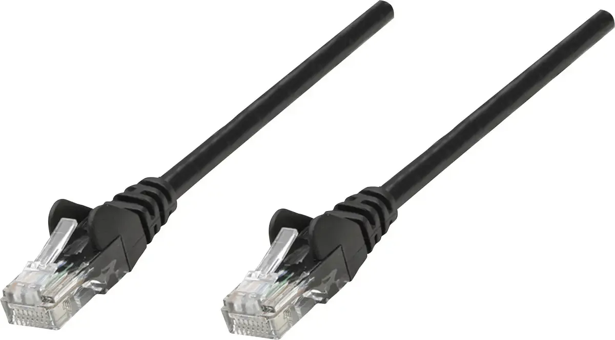 Intellinet 342070 RJ45 Netwerkkabel, patchkabel CAT 6 U/UTP 3.00 m 1 stuk(s) van Intellinet in Zwart – productfoto