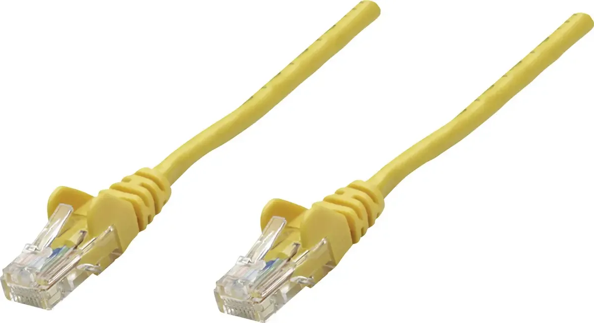 Intellinet 342346 RJ45 Netwerkkabel, patchkabel CAT 6 U/UTP 1.00 m 1 stuk(s) van Intellinet in Geel – productfoto