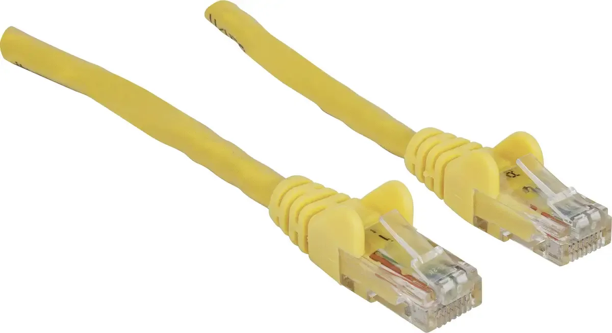 Intellinet 342353 RJ45 Netwerkkabel, patchkabel CAT 6 U/UTP 1.50 m 1 stuk(s) van Intellinet in Geel – productfoto