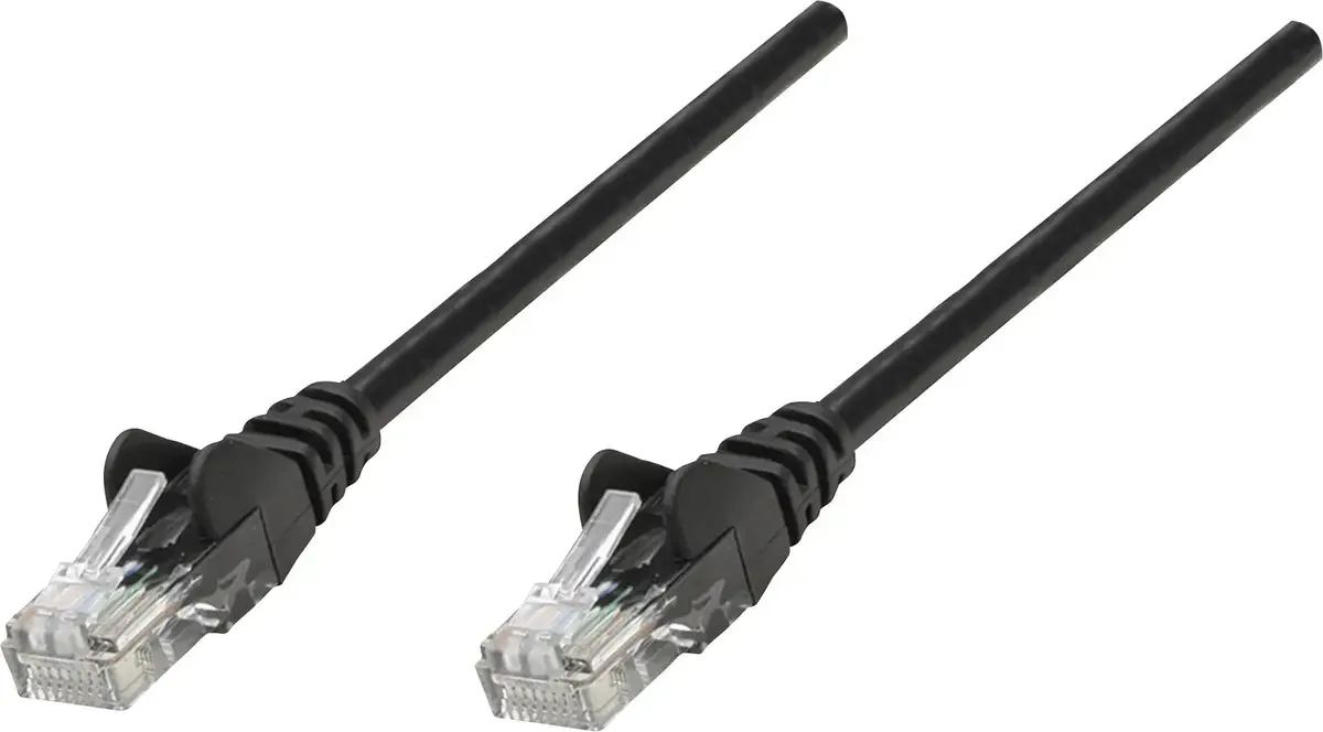 Intellinet 343794 RJ45 Câble réseau, câble patch CAT 6 U/UTP 10.00 m noir 1 pc(s) de Intellinet en Noir – photo produit