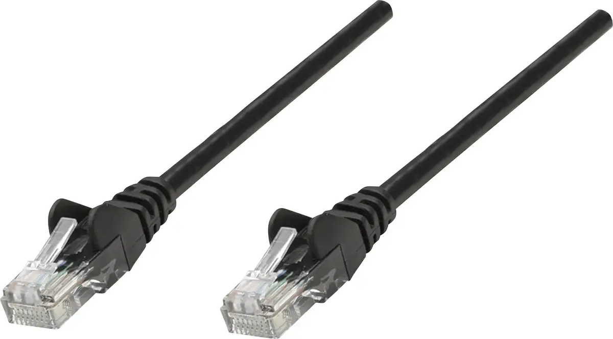 Intellinet 345040 RJ45 Netwerkkabel, patchkabel CAT 5e U/UTP 20.00 m 1 stuk(s) van Intellinet in Zwart – productfoto