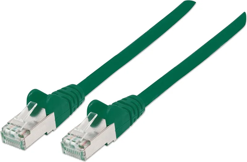 Intellinet - 350594 - netwerkkabel - 0,5 m - Cat6a - S/FTP (S-STP) från Intellinet i Grön – produktbild