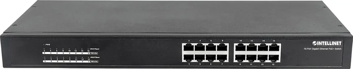 Intellinet 560993 560993 Netwerk switch 16 poorten 1 GBit/s PoE-functie van Intellinet – productfoto