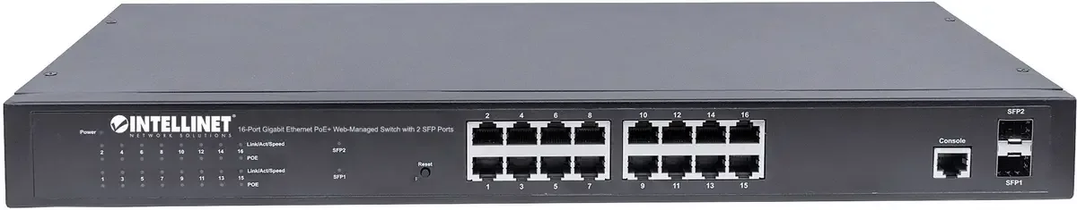 Intellinet 561341 561341 19 netwerk switch 16 + 2 poorten 1 GBit/s van Intellinet – productfoto