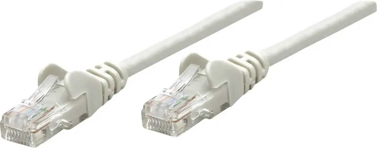 Intellinet 733298 RJ45 Netwerkkabel, patchkabel CAT 6 S/FTP 15.00 m Vergulde steekcontacten 1 stuk(s) van Intellinet in Grijs – productfoto