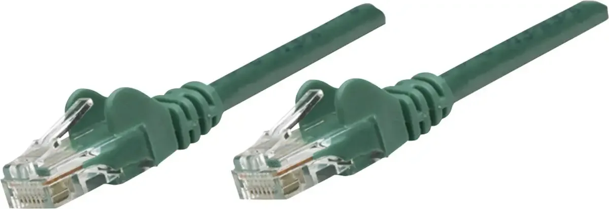 Intellinet 735582 RJ45 Câble réseau, câble patch CAT 6 S/FTP 5.00 m vert contacts dorés 1 pc(s) de Intellinet en Vert – photo produit