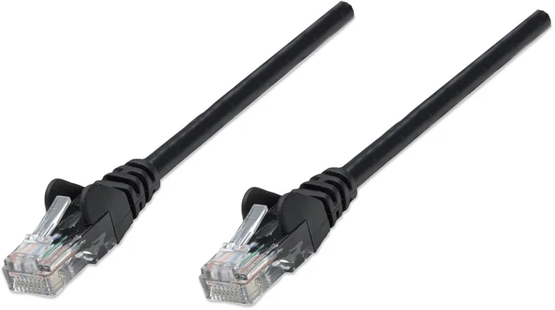 Intellinet - 737012 -Cat6A - SFTP - 0.25m - netwerkkabel - (S-STP) från Intellinet i Svart – produktbild