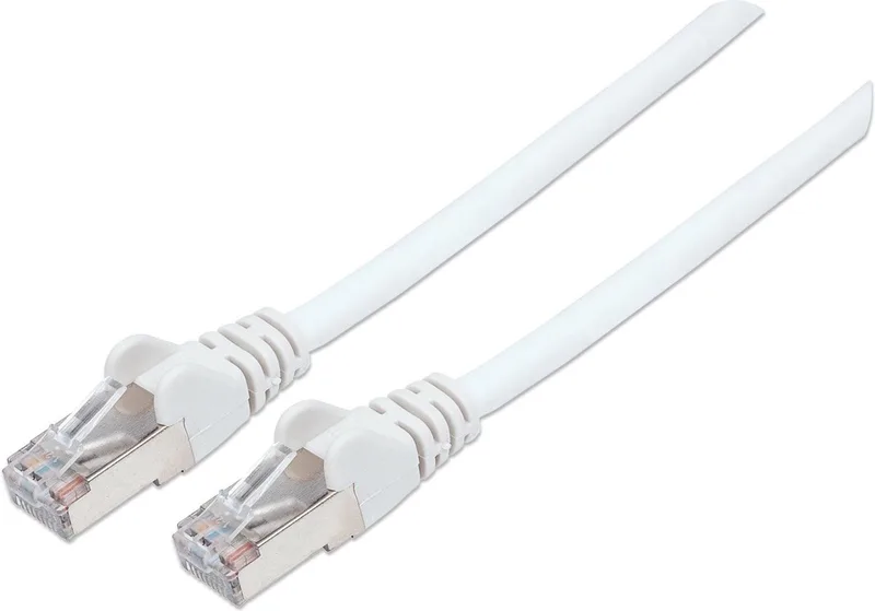 Intellinet 741415 RJ45 Netwerkkabel, patchkabel CAT 6a (losse kabel CAT 7) S/FTP 10.00 m Halogeenvrij 1 stuk(s) by Intellinet in White – product photo