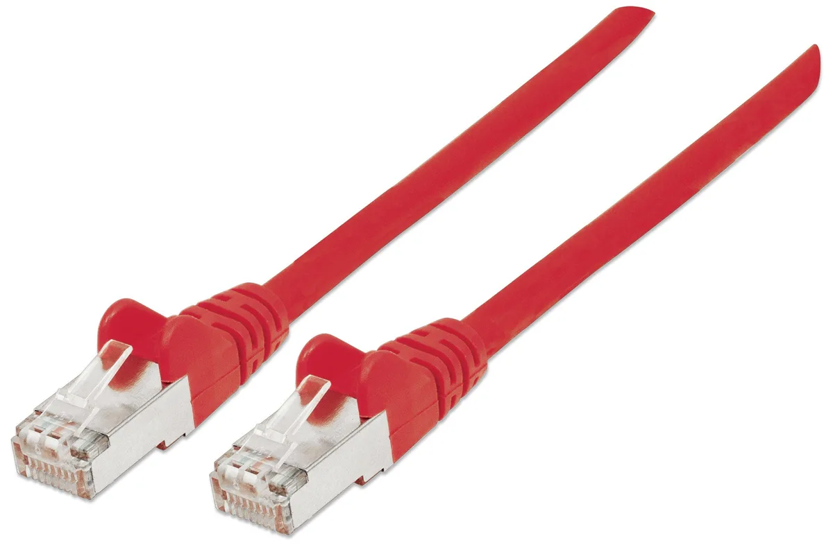 Patchkabel Cat6 S/FTP 2,0m LSZH Hebelschutz rot van Intellinet – productfoto