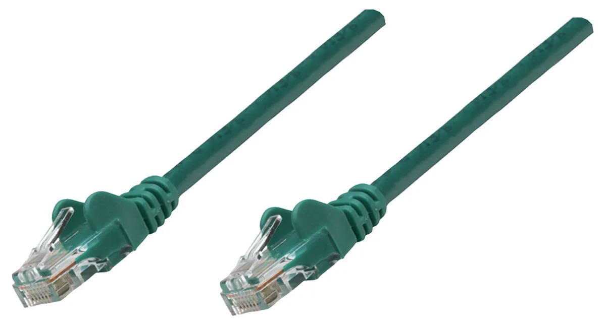 Patchkabel Cat6A CU S/FTP LSZH 0.25m grün fra Intellinet – produktbillede