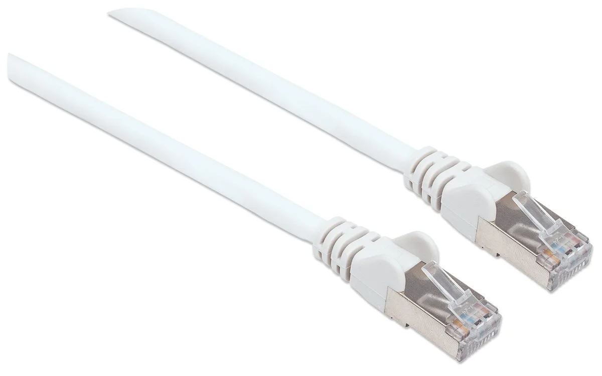 Patchkabel RJ45 S/FTP Cat6 1,0m LSZH Hebels. weiß van Intellinet – productfoto