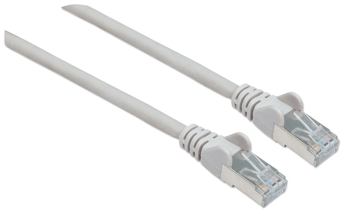 Patchkabel RJ45 S/FTP Cat6 10m LSZH Hebels. grau de Intellinet – photo produit