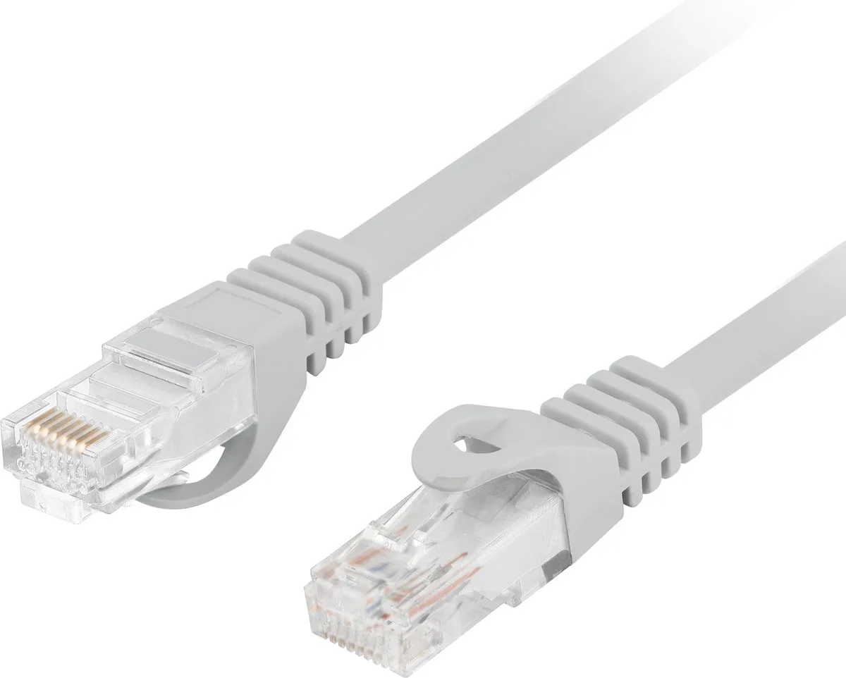 Lanberg - 0,5 m grijze Cat.6 UTP Ethernet-netwerkkabel PCU6-10CU-0050-S van Lanberg in Grijs – productfoto
