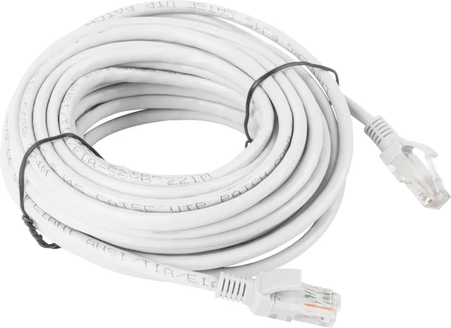 Lanberg - 10 m grijze Cat.6 UTP Ethernet-netwerkkabel PCU6-10CC-1000-S