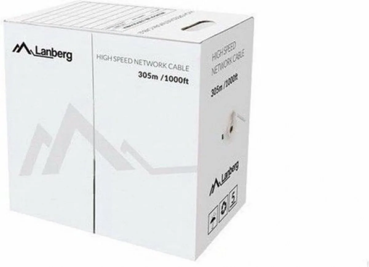 LCU5-12CU-0305-O netwerkkabel 305 m Cat5e U/UTP (UTP) van Lanberg in Oranje – productfoto