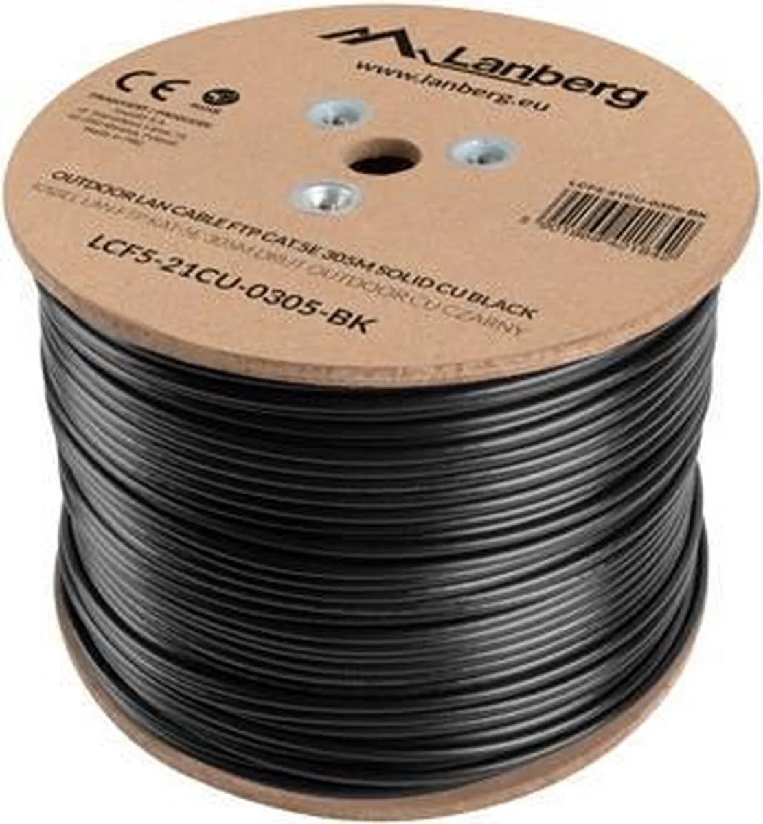 Netwerkkabel Ftp Cat5E 305M Outdoor Cu Draad Voor Ethernet van Lanberg – productfoto