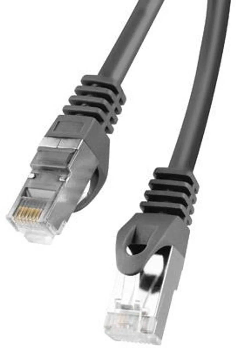 Patchcord Ftp Cat.6 0,5M Voor Internetsignaloverdracht by Lanberg in Black – product photo