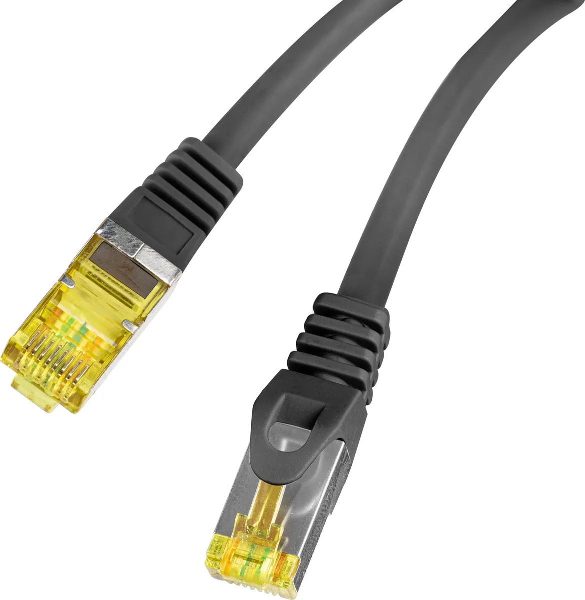 Patchcord Ftp Cat.6A 0.5M Lszh Voor Computernetwerken Fluke Geslaagd van Lanberg in Zwart – productfoto
