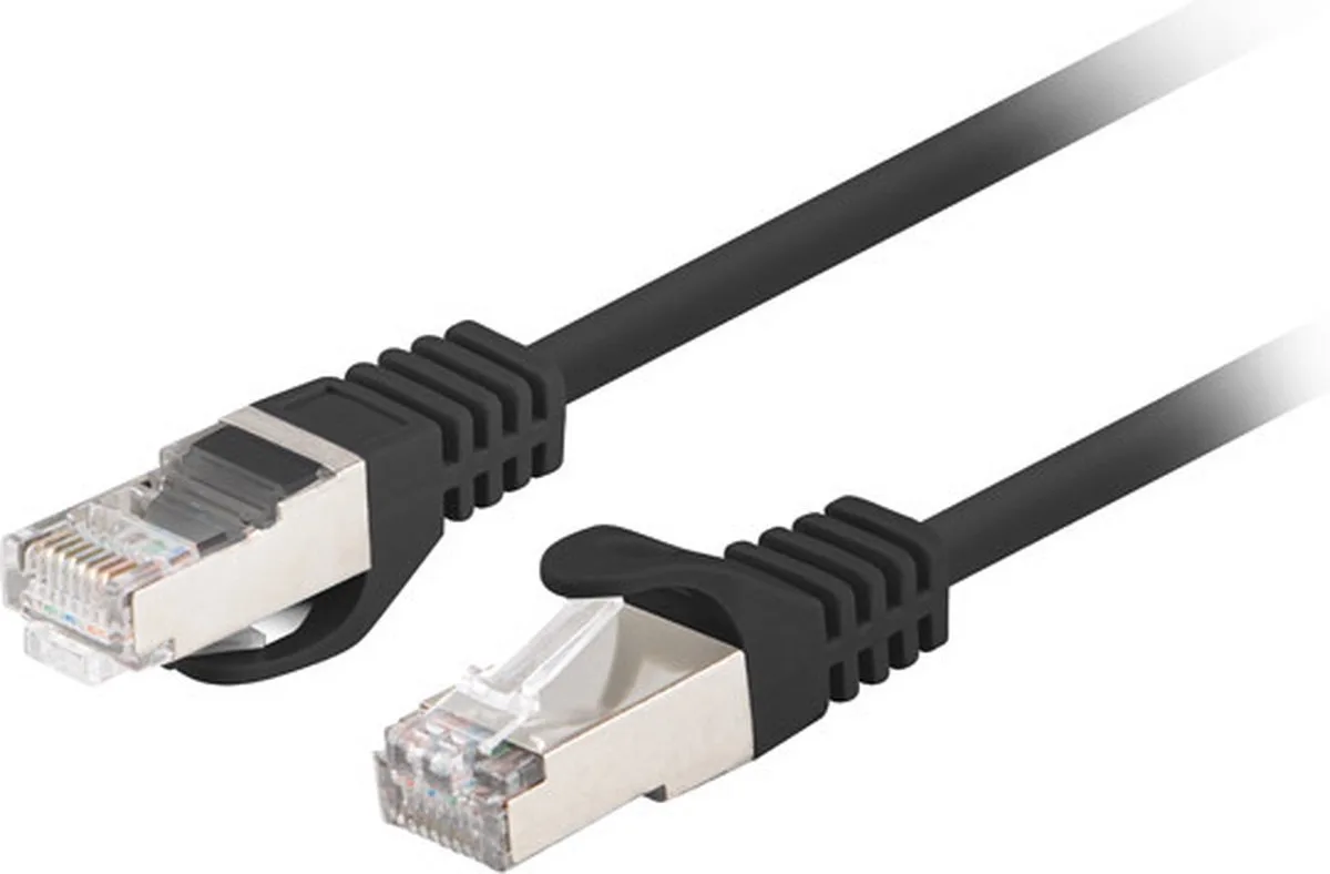 Patchcord FTP Kat.6 - 0.25m - Zwart - Miedziowany (CCA) de Lanberg – photo produit