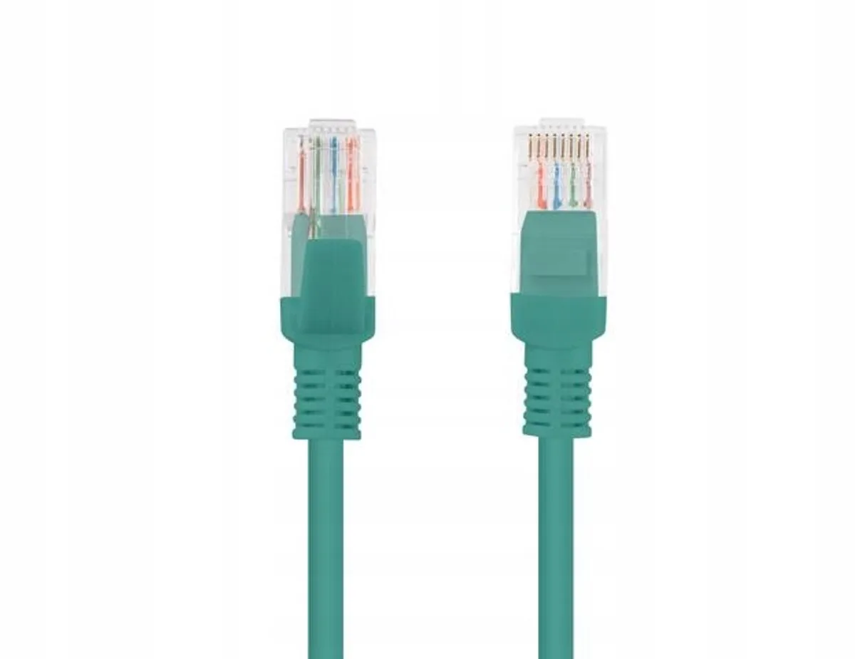 Patchcord Kabel 10M Utp Cat.6 Voor Soepele Gegevensoverdracht van Lanberg in Groen – productfoto