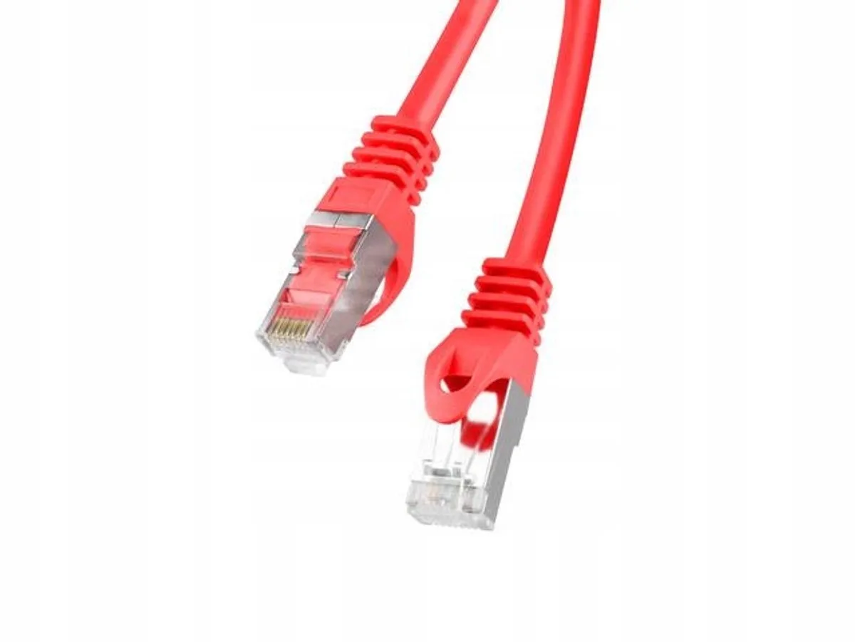Patchcord-Kabel Rj45 Ftp Utp Voor Internet Router Computer 0 5M Cat6 de Lanberg en Rouge – photo produit