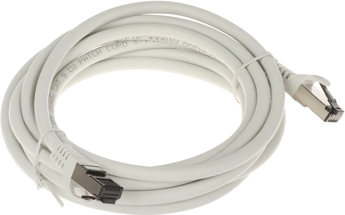 Patchcord Kabel - RJ45 - S/FTP - 3m von Lanberg in Grau – Produktfoto