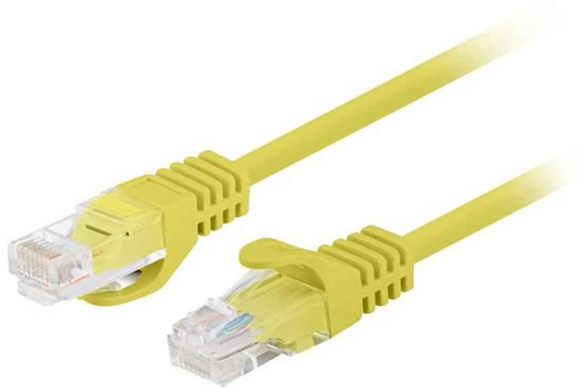 Patchcord Netwerkkabel Utp Voor Router, Switch, Computer 7,5M Breed de Lanberg en Jaune – photo produit