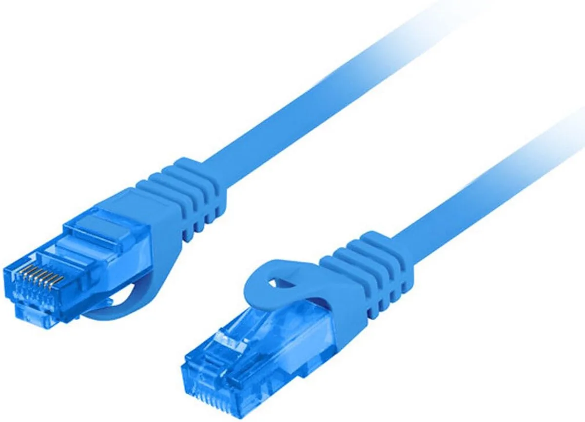 Patchcord Netwerkkabel Voor Cat6A Sftp 1M Lszh Cca Fluke Geslaagd van Lanberg in Blauw – productfoto