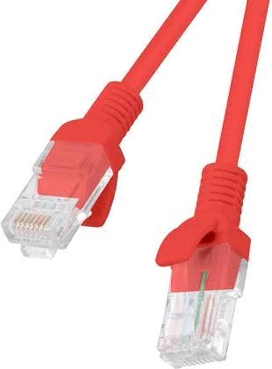 Patchcord Utp Cat 5E 3M Voor Netwerkverbinding de Lanberg en Rouge – photo produit