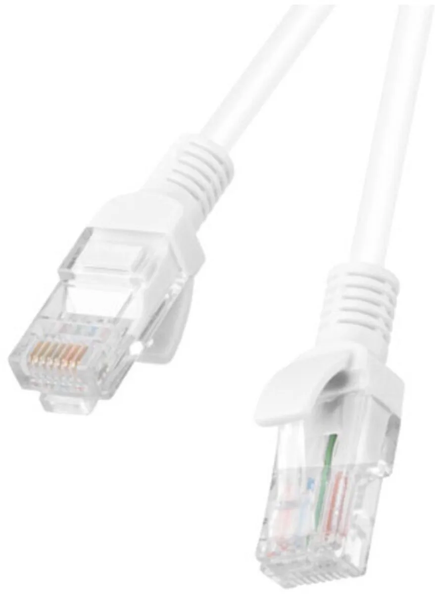 Patchcord Utp Cat.6 3M Voor Internet Computernetwerken de Lanberg en Blanc – photo produit
