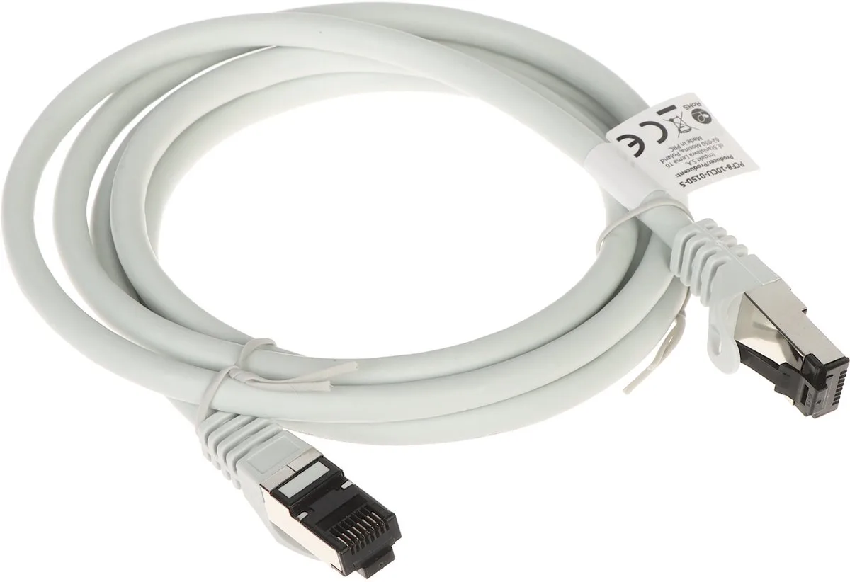 Patchkabel - RJ45 - 1.5 m - S/FTP de Lanberg en Gris – photo produit