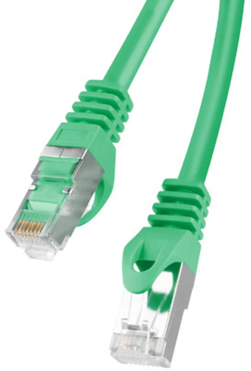 PCF6‑10CC‑1000‑G – Netwerkkabel Cat6 FTP 10 m (F/UTP, Fluke Passed) by Lanberg in Green – product photo