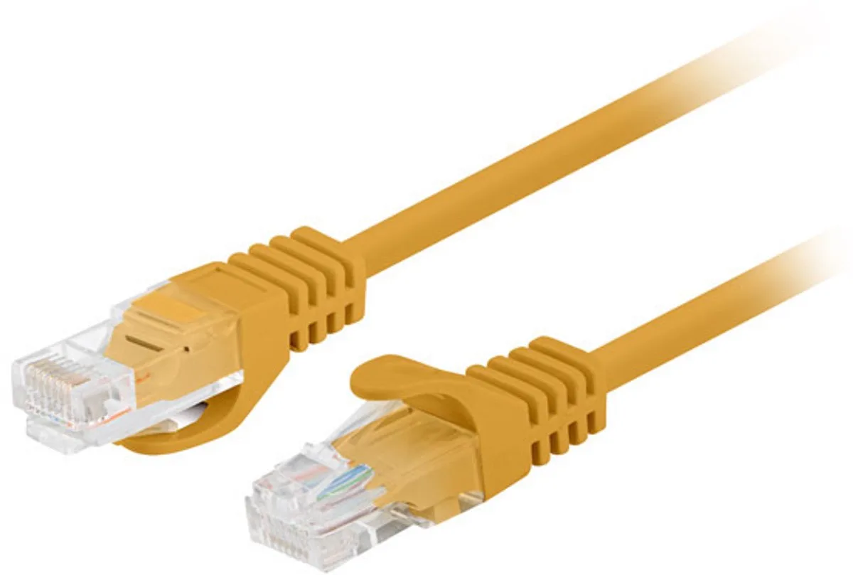 PCU5‑10CC‑0025‑O – Netwerkkabel Cat5e UTP 0,25 m Oranje (U/UTP, Fluke Passed) von Lanberg in Pomarańczowy – Produktfoto