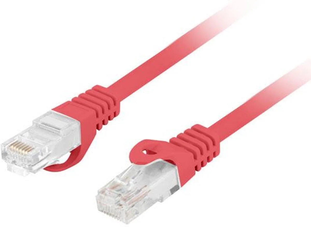 Serie - UTP Kabel - 1,5m - LSZH - Category 6 von Lanberg in Rot – Produktfoto