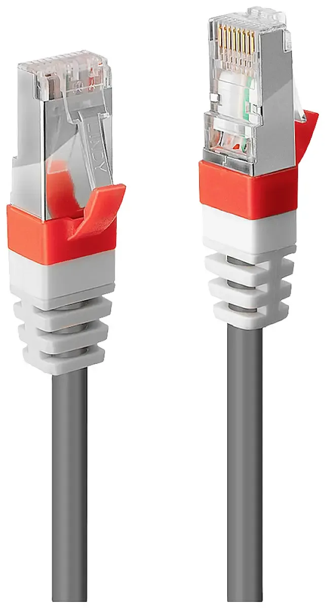 LINDY 45358 RJ45 Câble réseau, câble patch CAT 6a S/STP 15.00 m gris blindé 1 pc(s) de Lindy – photo produit