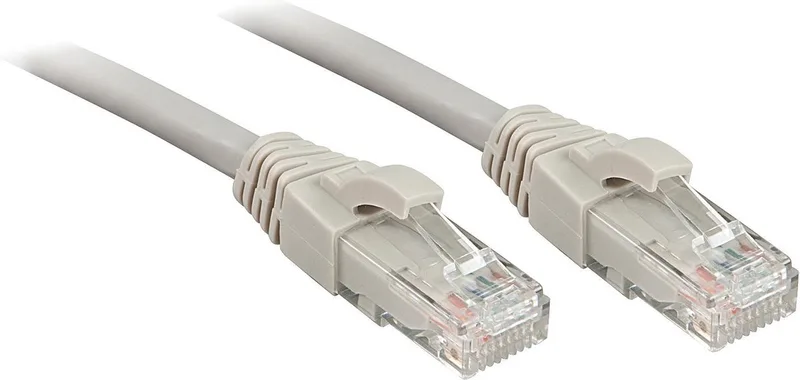 LINDY 45401 RJ45 Netwerkkabel, patchkabel CAT 6 U/UTP 0.50 m Snagless 1 stuk(s) från Lindy i Grå – produktbild