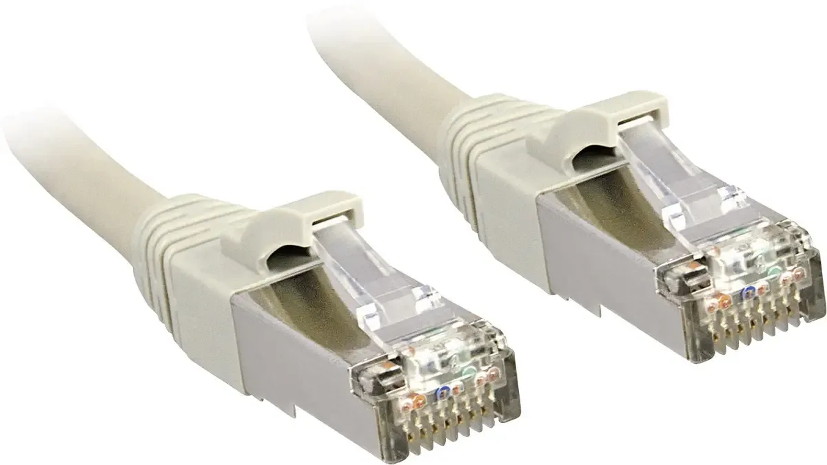 LINDY 45590 RJ45 Netwerkkabel, patchkabel CAT 6 S/FTP 30.00 m Snagless 1 stuk(s) van Lindy in Grijs – productfoto
