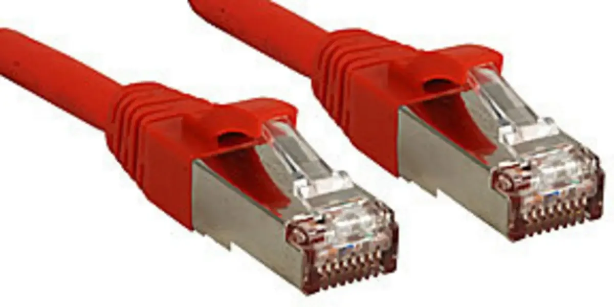 LINDY 45624 RJ45 Netwerkkabel, patchkabel CAT 6 S/FTP 3.00 m Snagless 1 stuk(s) van Lindy in Rood – productfoto